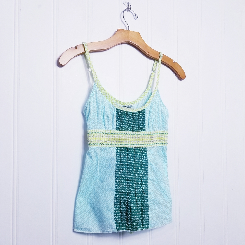 Free People Babydoll Cami Tank, Ruched Tied Back 0